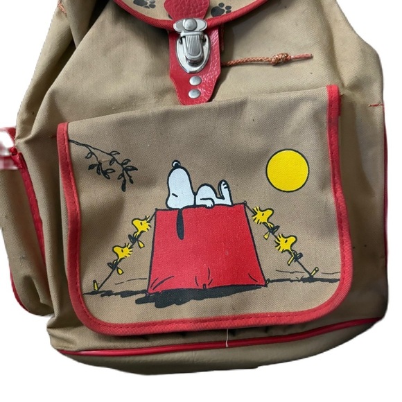 VINTAGE CAMP SNOOPY BACKPACK BUTTERFLY ORIGINALS PEANUTS GANG UNITED FEATURES main image 5